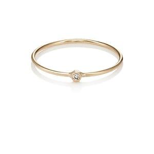 Jennifer Meyer Women's White Diamond Wire Ring-gold
