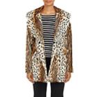 A.l.c. Women's Elara Leopard-print Fur Coat-brown