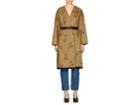 Tomorrowland Women's Embroidered Belted Cotton Coat