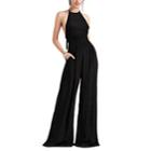 Azeeza Women's Dmitri Jewel-embellished Silk Jumpsuit - Black
