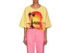 Adaptation Women's Airbrush-sunset Cotton Crop Sweatshirt