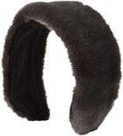 Jennifer Ouellette Faux Fur Headband-grey
