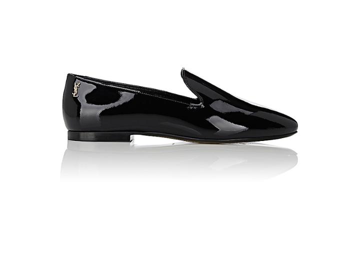 Saint Laurent Women's Patent Leather Smoking Loafers