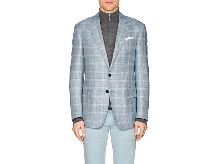 Giorgio Armani Men's Soft Plaid Two-button Sportcoat