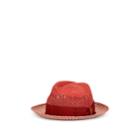Borsalino Men's Quito Straw Panama Hat - Red
