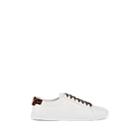 Saint Laurent Men's Andy Leather & Calf Hair Sneakers - White