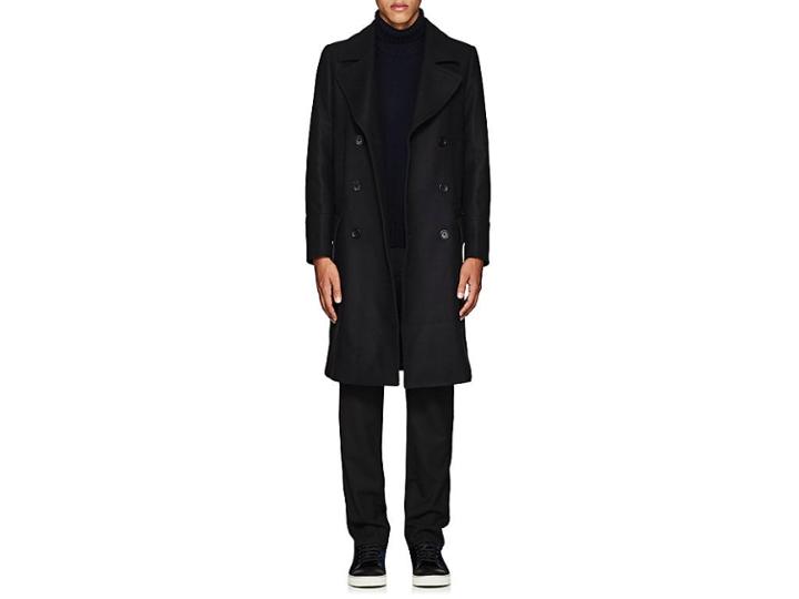 Ps By Paul Smith Men's Wool-blend Double-breasted Topcoat
