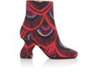 Dries Van Noten Women's Broken-heel Jacquard Ankle Boots