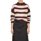 Prada Women's Striped Mohair-blend Crop Sweater