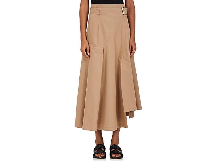 3.1 Phillip Lim Women's Belted Tech-twill Utility Midi-skirt