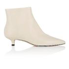 The Row Women's Coco Leather Ankle Boots - Natural Beige