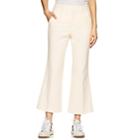 Frame Women's Linen-cotton Flared Trousers-ivorybone