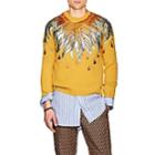 Gucci Men's Embellished Wool Sweater - Yellow