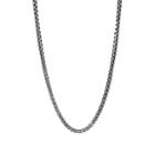 Loren Stewart Men's Sterling Silver Box-chain Necklace-silver