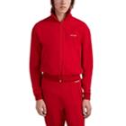 Balenciaga Men's Logo Tech-jersey Track Jacket - Red