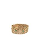 Mahnaz Collection Women's Emerald-studded Bracelet - Gold