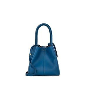 Mtier London Women's Perriand Mini Leather Bucket Bag - Blue