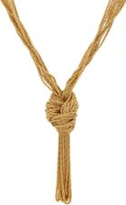 Aurlie Bidermann Knotted Rope Necklace-colorless