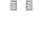 Ileana Makri Women's Baguette White Diamond Stud Earrings-white Gold