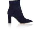 Gianvito Rossi Women's Pointed-toe Suede Ankle Boots