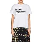 Sacai Women's Truth Cotton T-shirt-white