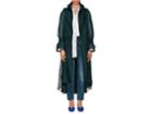 Sacai Women's Layered Checked Voile & Tweed Trench Coat