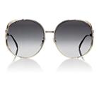 Gucci Women's Gg0225s Sunglasses - Gold W,green