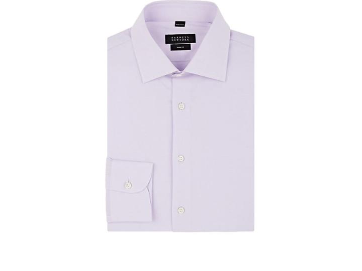 Barneys New York Men's Glen Plaid Cotton Poplin Shirt