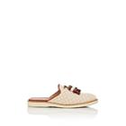 Christian Louboutin Men's Youssefo Flat Quilted Canvas Mules-beige, Tan