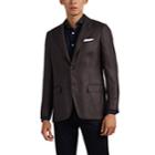 Kiton Men's Kb Houndstooth Cashmere-blend Two-button Sportcoat - Brown