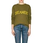 Alberta Ferretti Women's Dreamers Wool-cashmere Sweater-olive