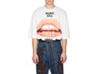 Willy Chavarria Men's Lips-print Cotton Oversized Crop T-shirt