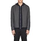 Theory Men's Amir Tailored Bomber Jacket-charcoal