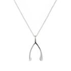 Jennifer Meyer Women's Wishbone Pendant Necklace - Silver