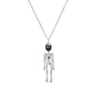 Amedeo Men's Skeleton Necklace - Silver
