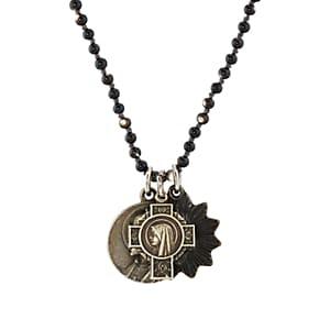 Miracle Icons Men's Vintage-icon Beaded Necklace - Silver