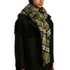 Isabel Marant Women's Suzanne Plaid Wool-cashmere Scarf - Green