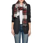 Barneys New York Women's Plaid Cashmere-blend Scarf - Red