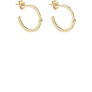 Jennifer Meyer Women's Diamond Mini Trillion Hoop Earrings-gold