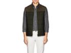 Luciano Barbera Men's Suede-trimmed Quilted Vest