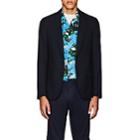 Lanvin Men's Checked Wool-cotton Two-button Sportcoat-navy
