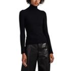 Joostricot Women's Peachskin Cotton-blend Turtleneck Sweater - Black