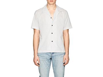 Simon Miller Men's Hynes Striped Cotton Shirt