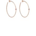 Carbon & Hyde Women's Rosette Hoop Earrings-gold