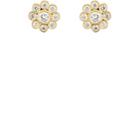 Malcolm Betts Women's Flower Stud Earrings-gold