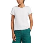Lisa Perry Women's Dot-embroidered Crepe T-shirt - White