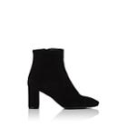 Barneys New York Women's Suede Ankle Boots-black