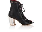 Proenza Schouler Women's Curved-heel Leather Ankle Boots