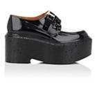 Clergerie Women's Calypso Leather Double-buckle Platform Oxfords-black