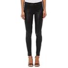 J Brand Women's 811 Mid-rise Skinny Leather Pants-black